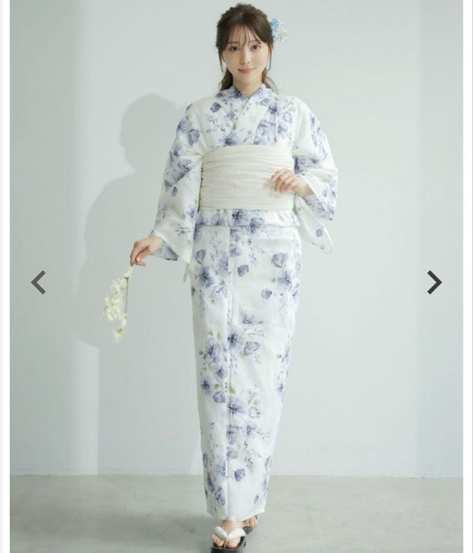 水彩の雪月花(涼) 浴衣 帯 セット Dita