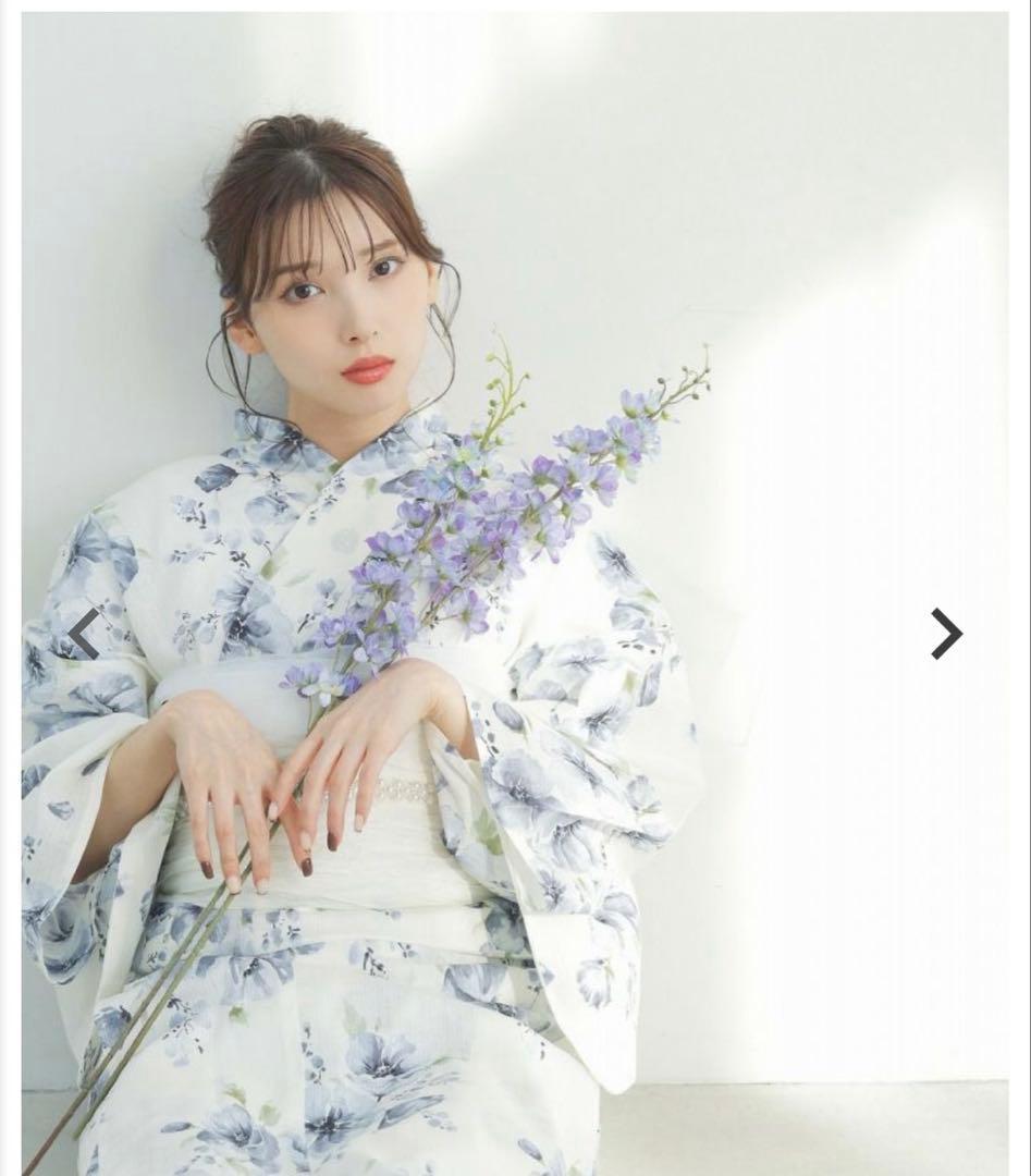 水彩の雪月花(涼) 浴衣 帯 セット Dita