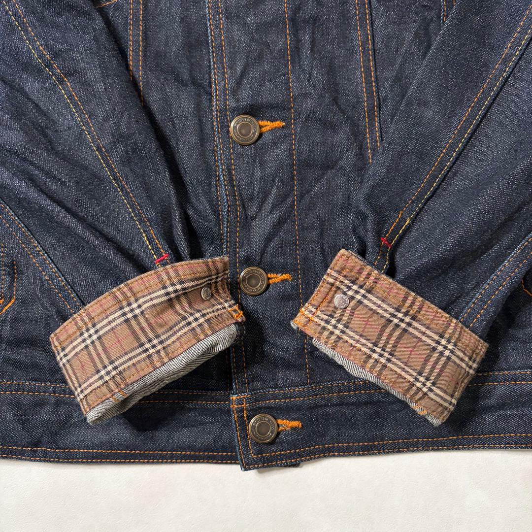 【美品】BURBERRY BLACKLABEL デニムジャケット 国産 濃紺 L