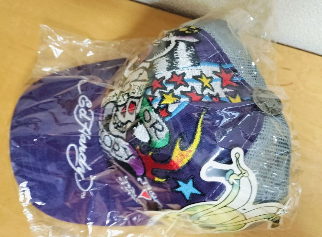 【レア】BoA × Ed Hardy コラボ キャップ 限定品 紫 未使用品