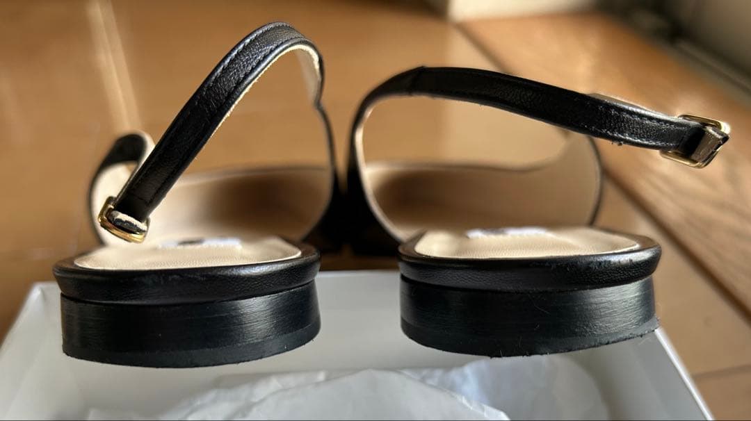 ネブローニ Nebuloni ミュール フラット 39 26cm ブラック