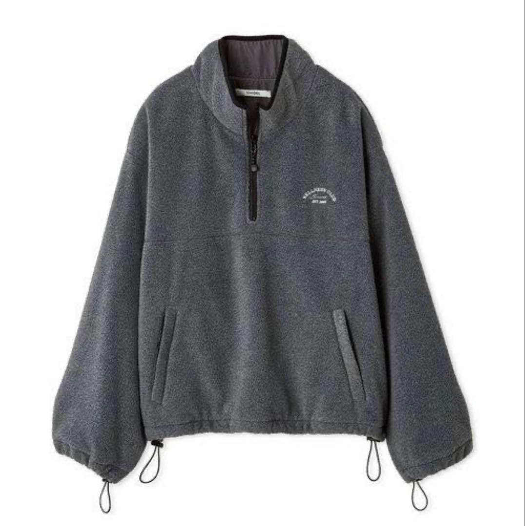 SNIDEL ハーフジッププルオーバー　GY