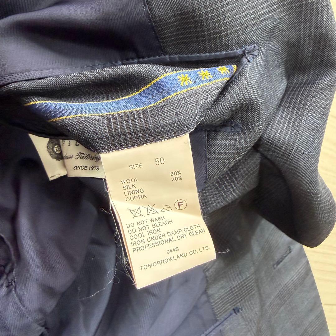 希少 トゥモローランド ピルグリム ロロピアーナ シルク混 グレンチェック XL