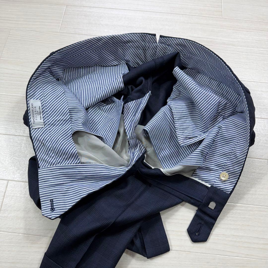 希少 トゥモローランド ピルグリム ロロピアーナ シルク混 グレンチェック XL