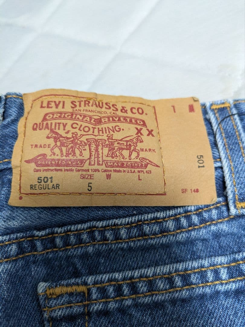 【Levi's　リーバイス】501　キッズデニム　米国製　5y　110　新品