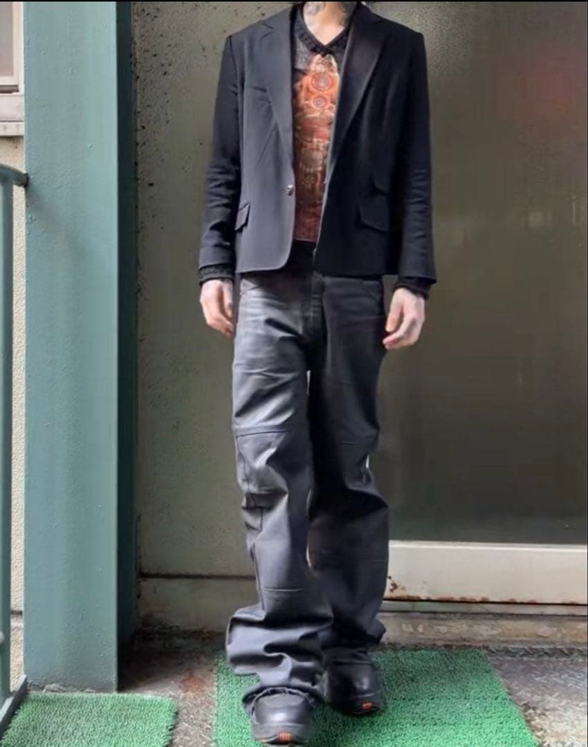 lustyコーティングバギーデニム