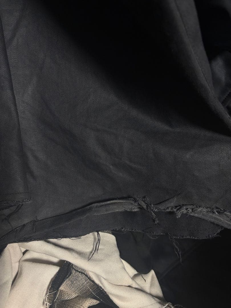 lustyコーティングバギーデニム