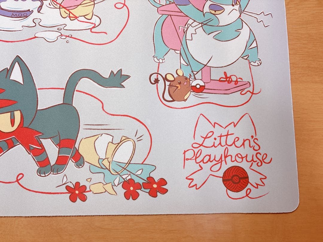 【中古品】ポケモンカード プレイマット ニャビー プレイハウス ねこびより　1枚