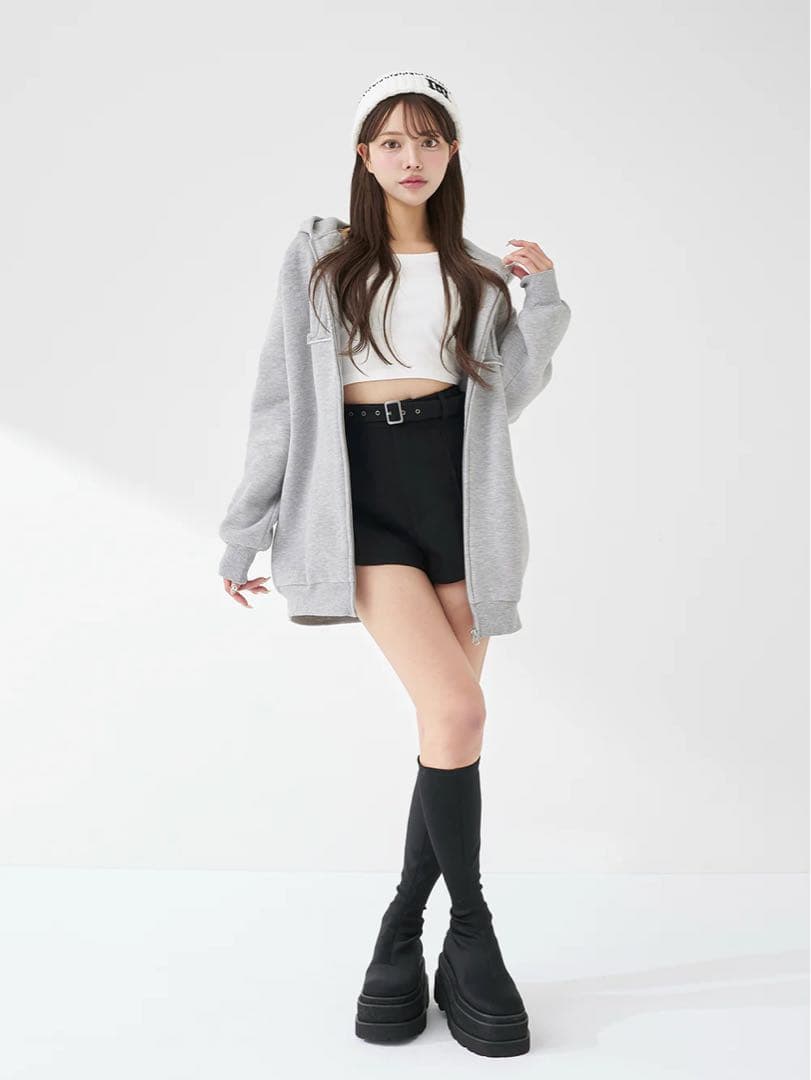 Darich ダーリッチ　アップリケDDロゴパーカー　GRY グレー