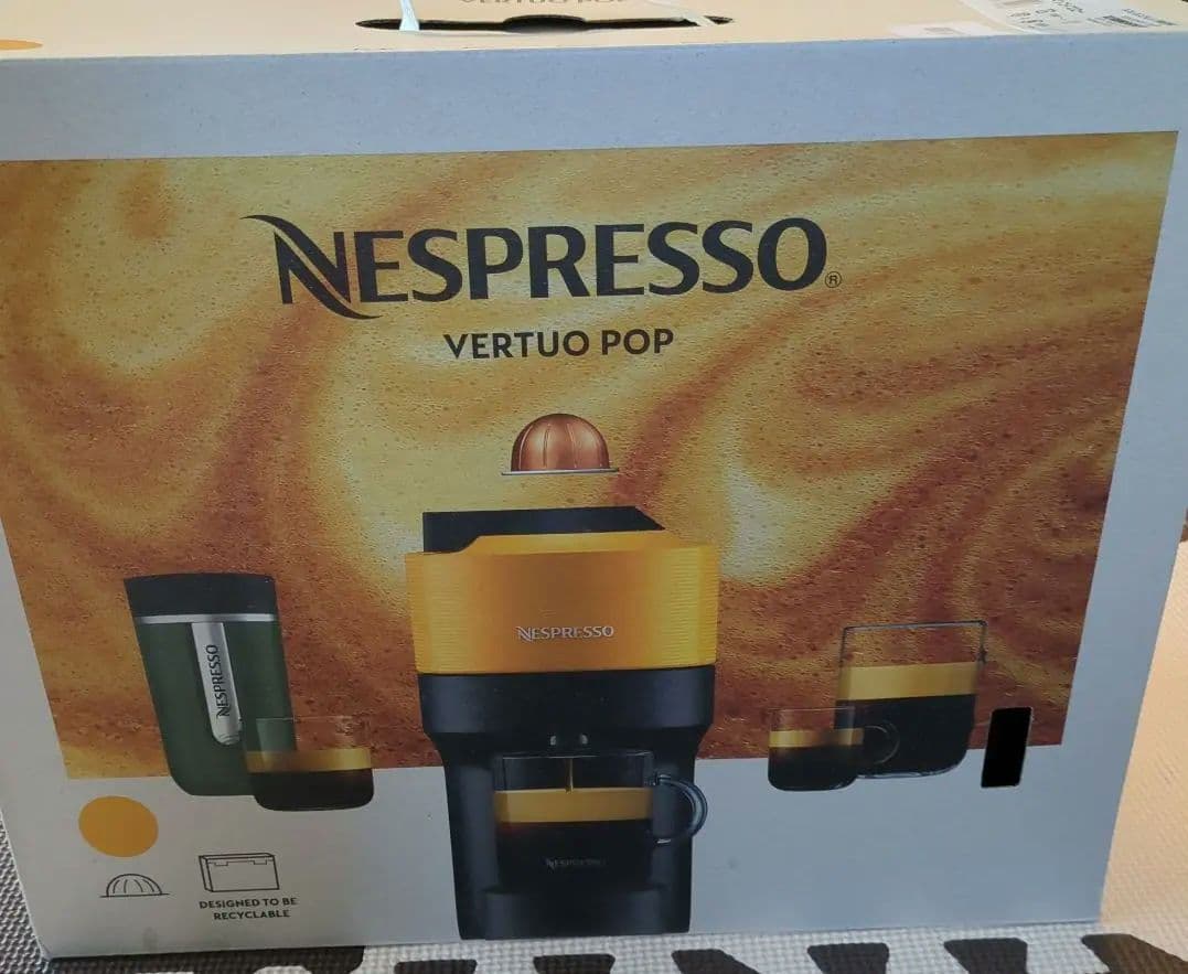 あずき☆Nespresso Vertuo Pop マンゴーイエロー