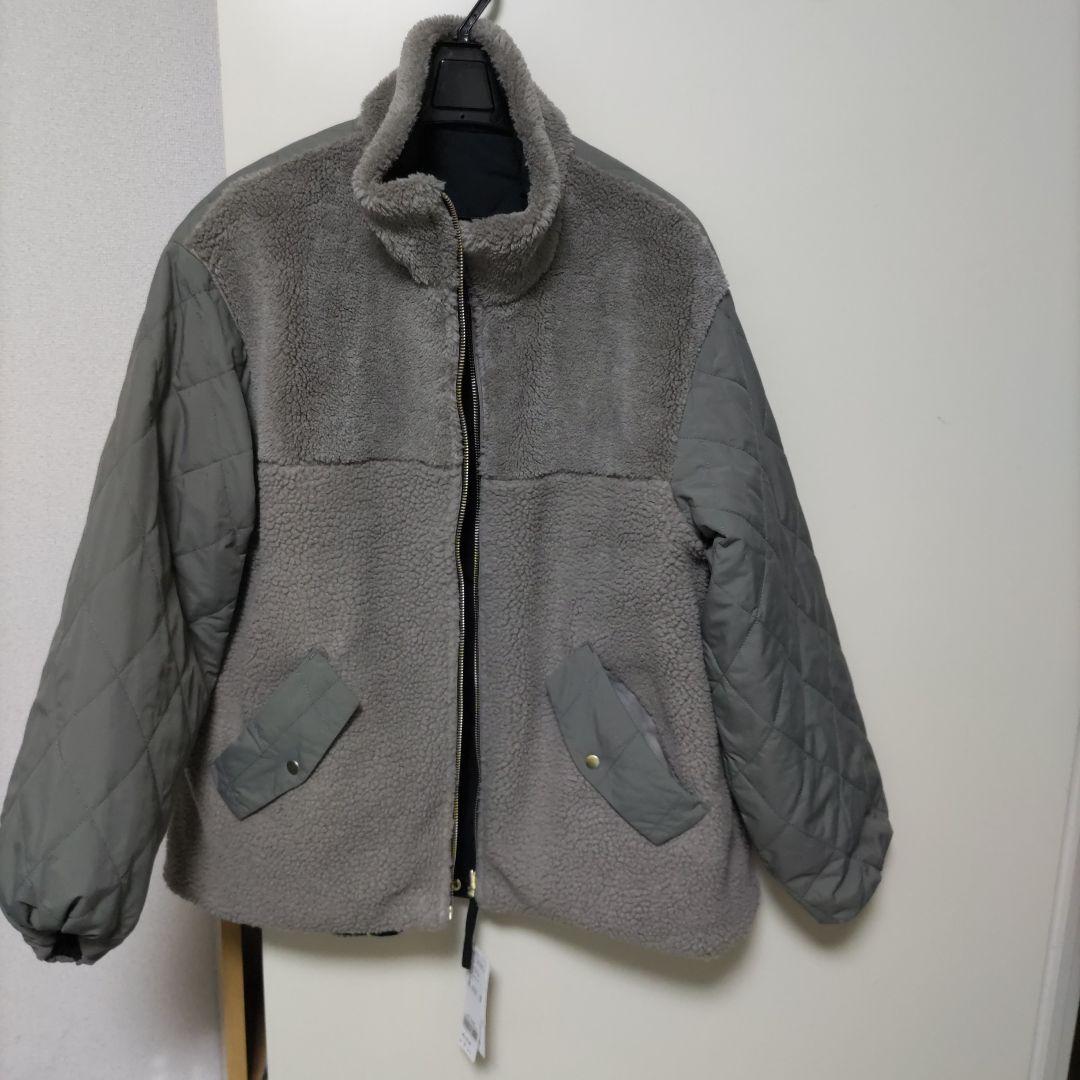 新品未使用　グローバルワーク　リバーシブルキルトブルゾン モカМ最終値下げ