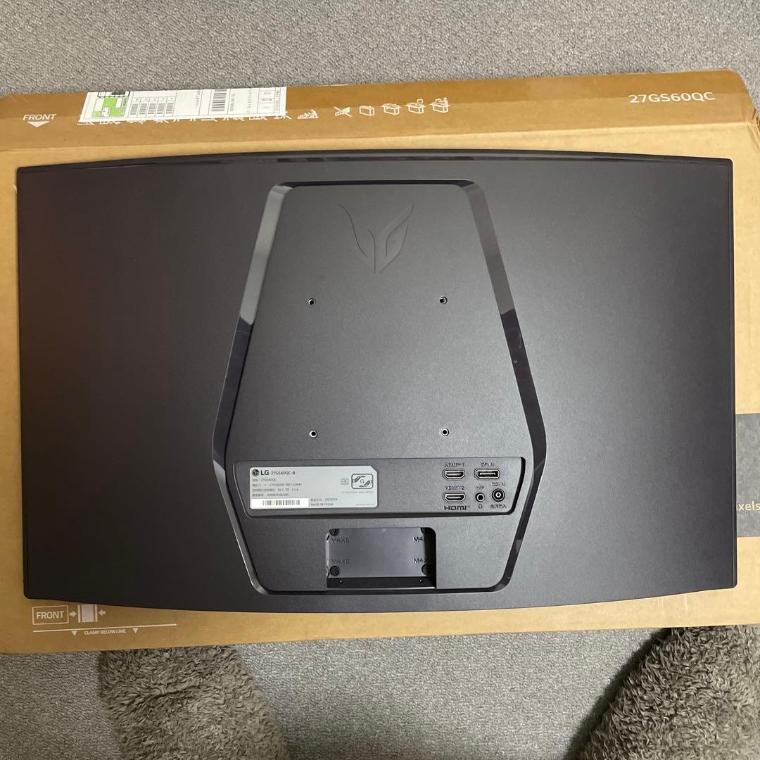 【美品】LG UltraGear 27GS60QC-B27インチ湾曲モニター