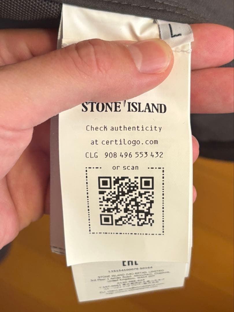 Stone  ジャケット　チャコールグレー