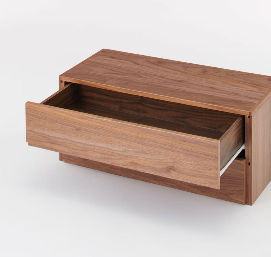 無印良品 ユニットシェルフ ボックス 引出し2段 幅84cm 2個セット