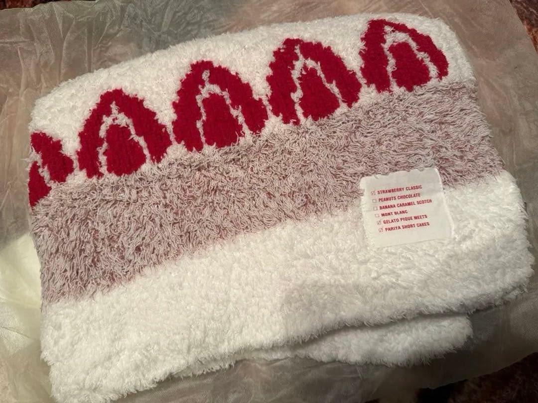 未使用　gelato pique ショート　ケーキ　ブランケット