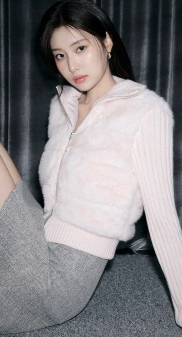 スナイデル ❤︎ファーニットブルゾン❤︎人気即完売/ピンク/新品同様/snidel