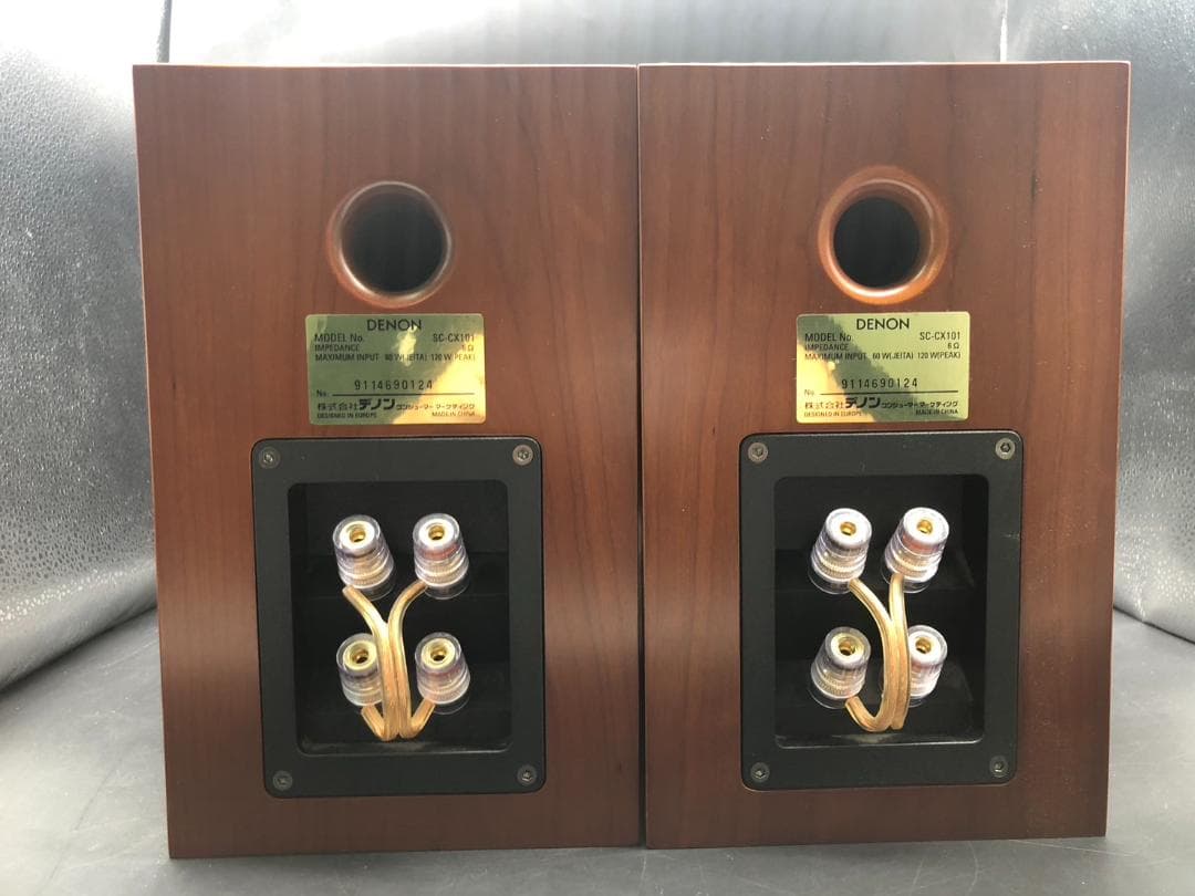 動作OK DENON デノン スピーカーペア SC-CX101 木目調