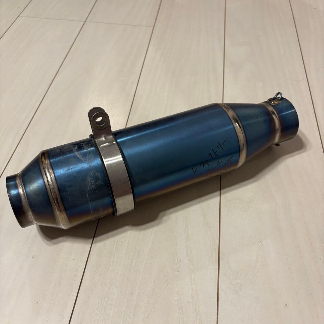 Kファクトリー バレルマフラー 焼き付け バイク 単車 60.5パイ 汎用