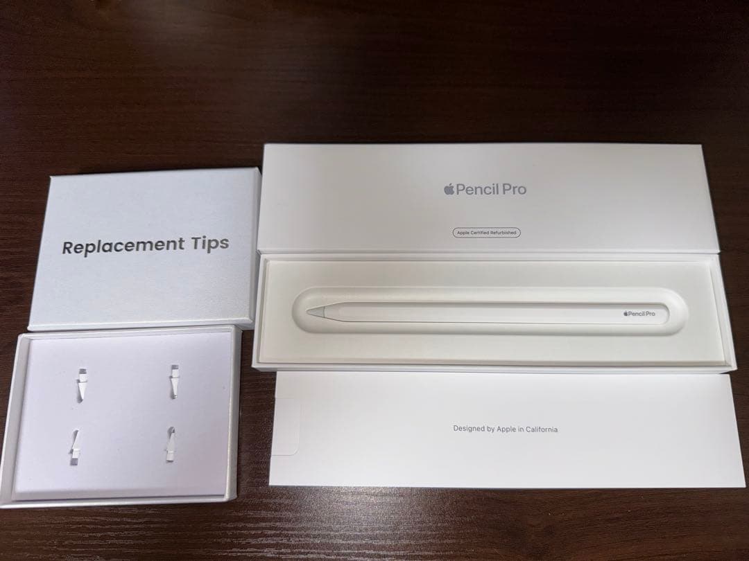 美品　Apple Pencil Pro MEKOの金属製交換用チップ付き