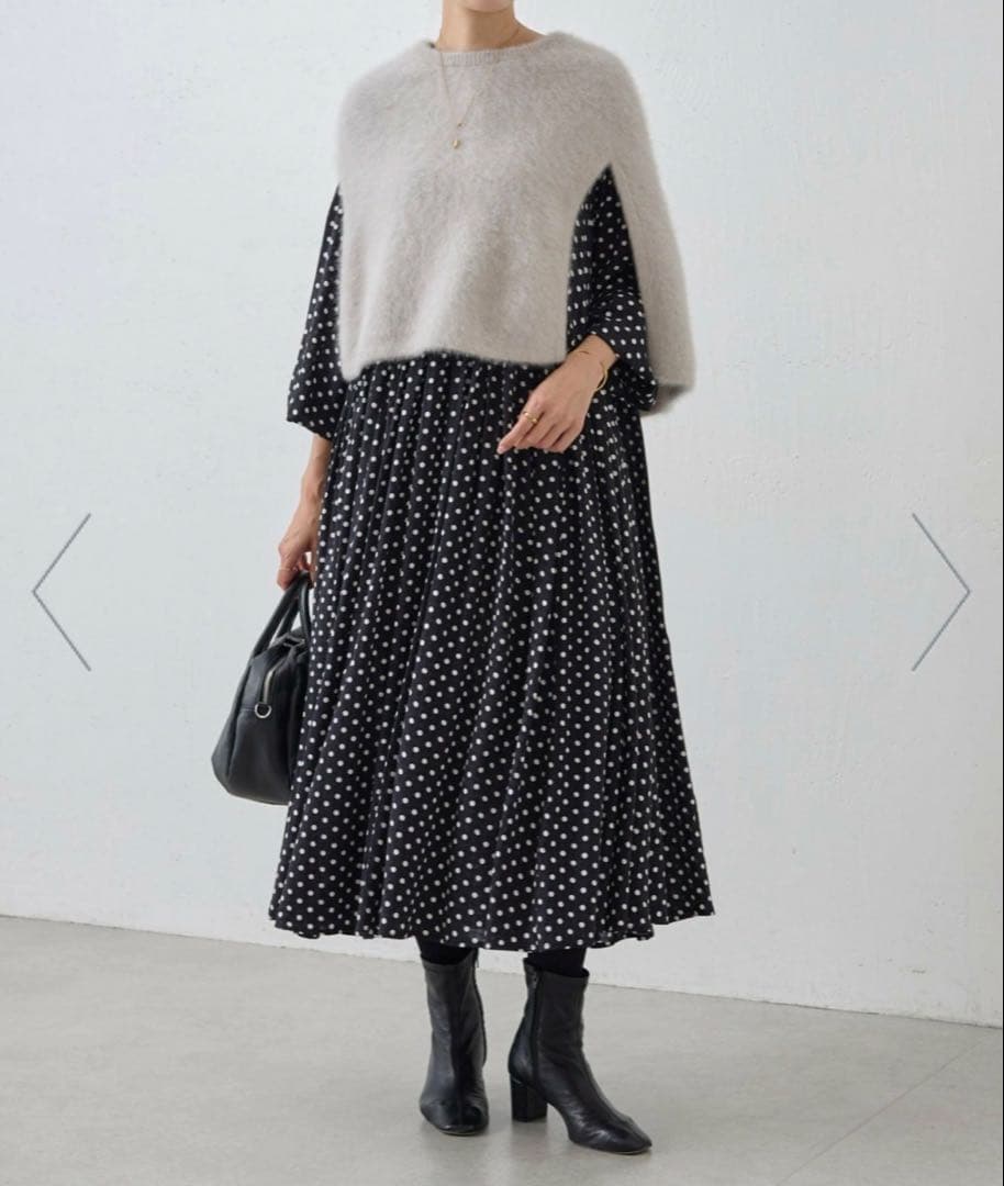 BEARDSLEY ビアグリード水玉　ドットワンピース