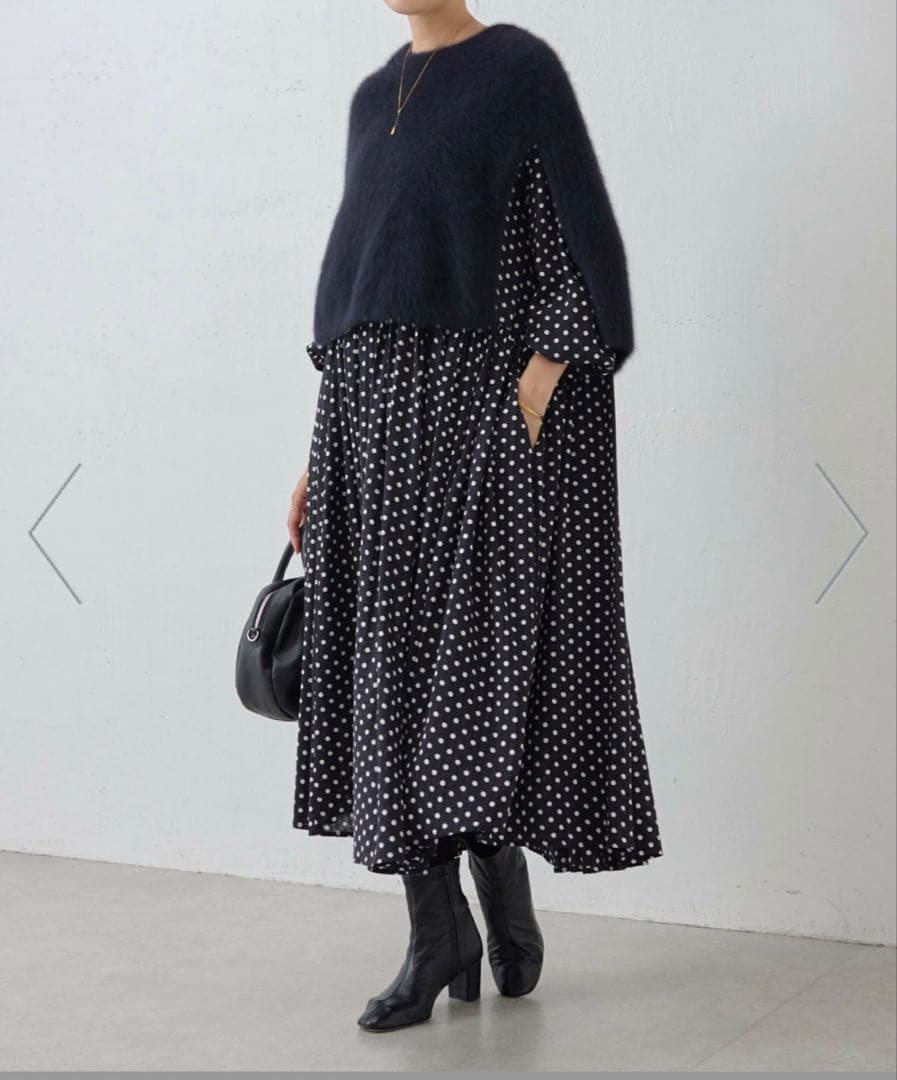 BEARDSLEY ビアグリード水玉　ドットワンピース