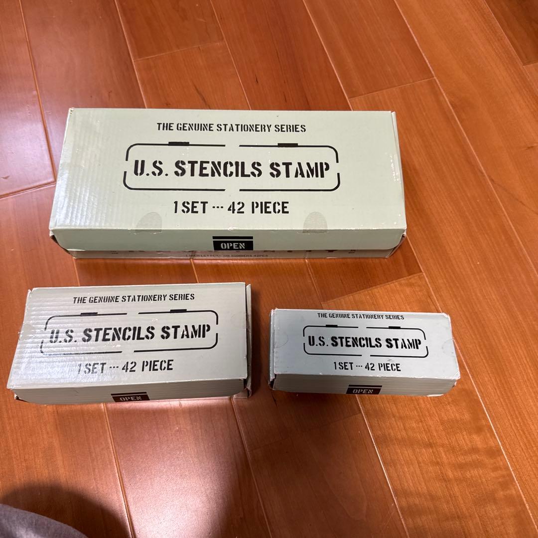 USミリタリーステンシル スタンプ 3サイズセット　世田谷ベース
