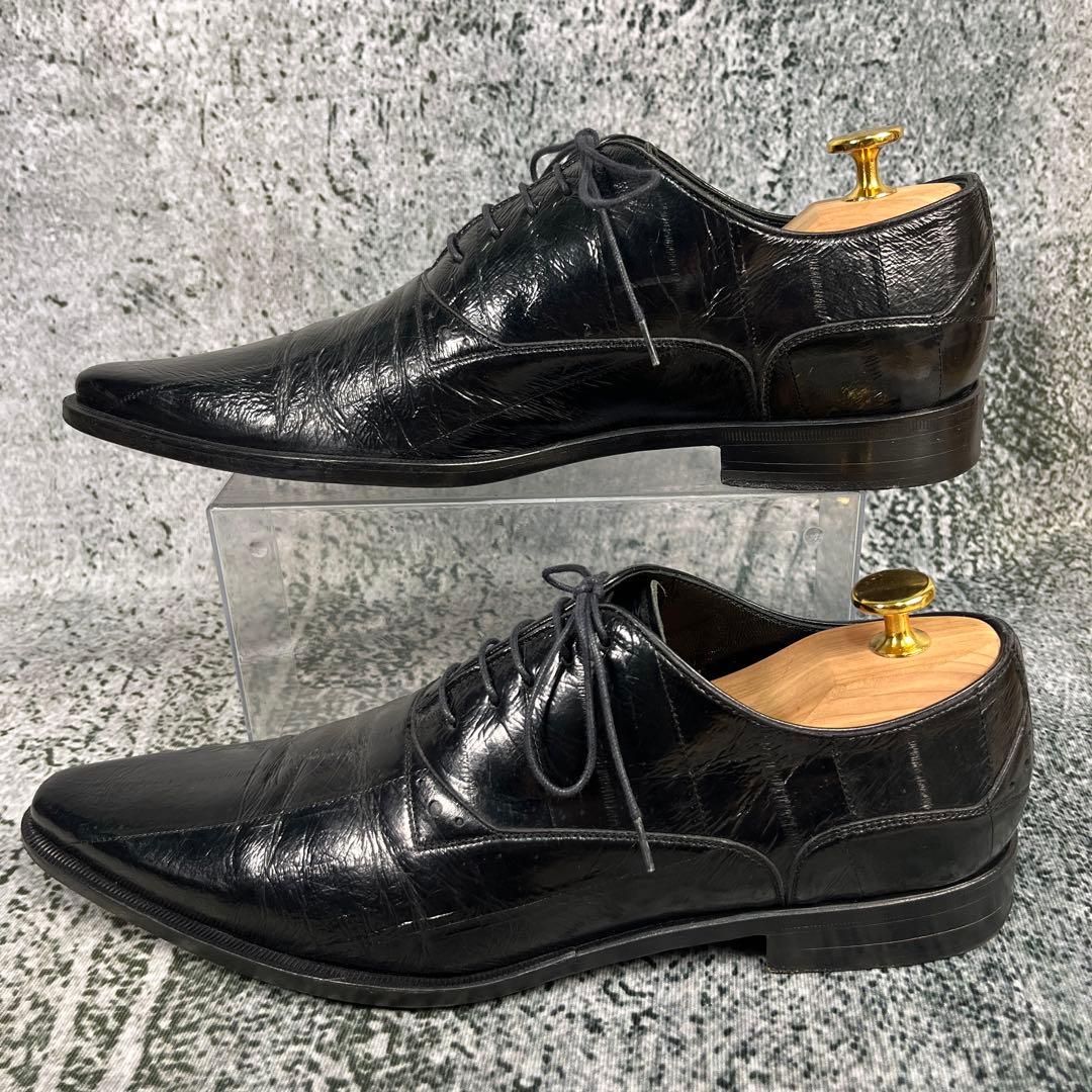 ドルチェアンドガッバーナ ドレスシューズ エンボス加工 ブラック
