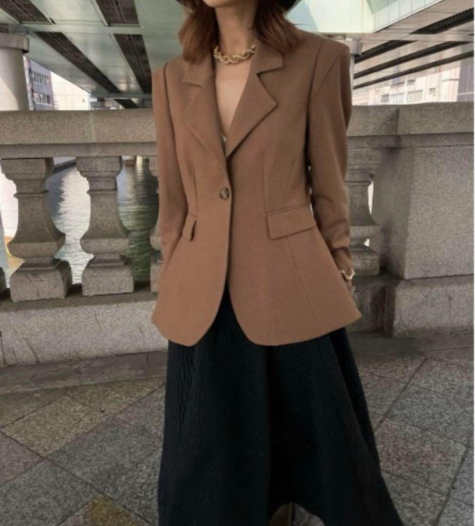 試着のみ　アメリ　ジャケット　WAIST SHAPE FLARE JACKET