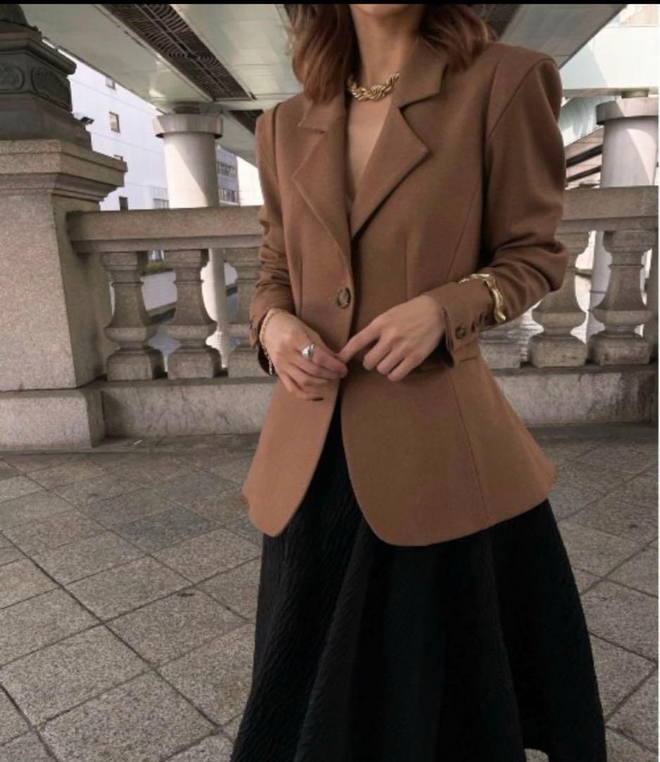 試着のみ　アメリ　ジャケット　WAIST SHAPE FLARE JACKET