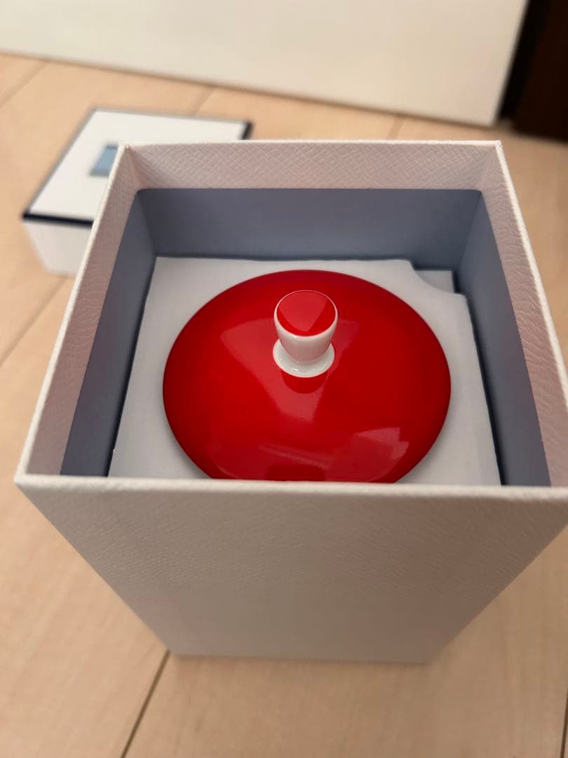 PRADA キャンドルホルダー 赤と白