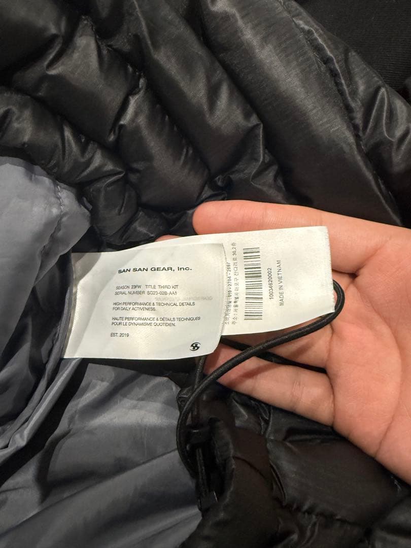 トップス san san gear 23fw suffix puffer jacket