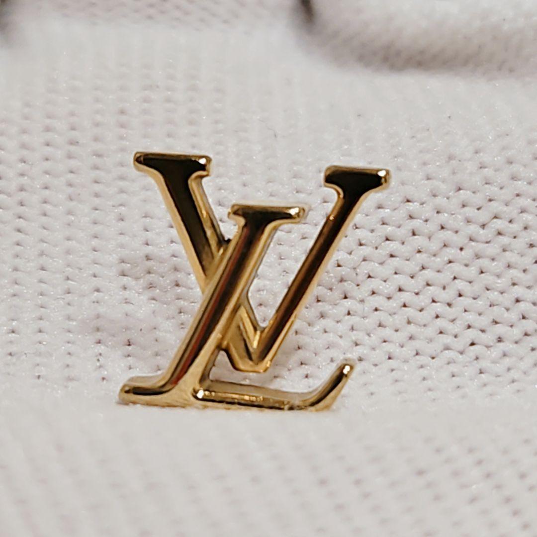 美品 ルイヴィトン ピアス LVロゴ ゴールド M00610 金