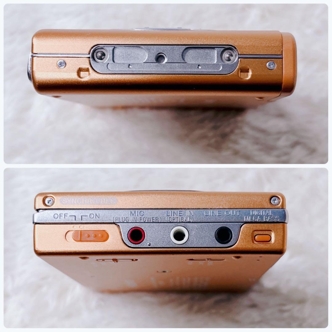 【希少・美品】SONY WALKMAN MDレコーダー MZ-R50 オレンジ