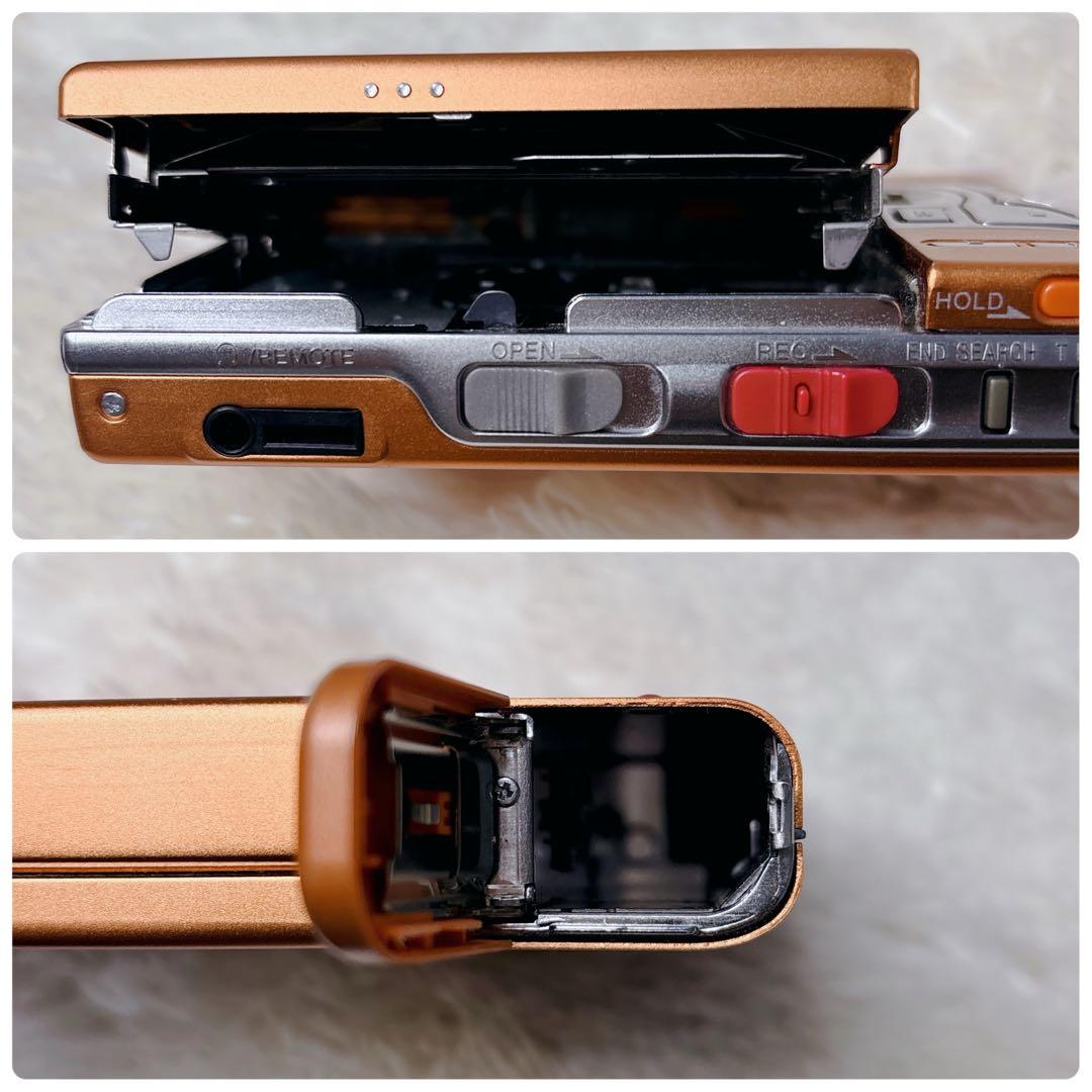 【希少・美品】SONY WALKMAN MDレコーダー MZ-R50 オレンジ