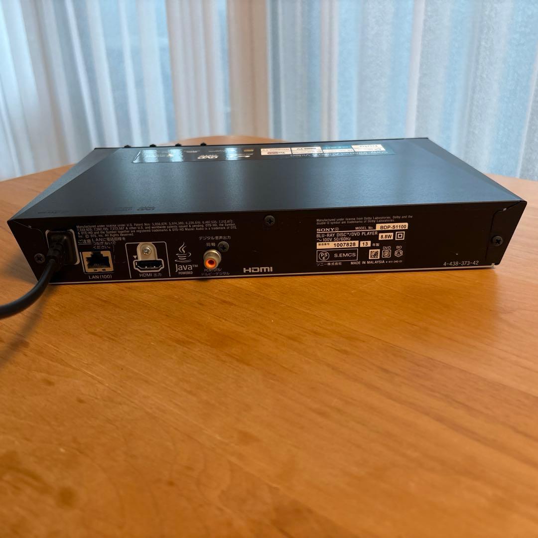 SONY ブルーレイディスク/DVDプレーヤー