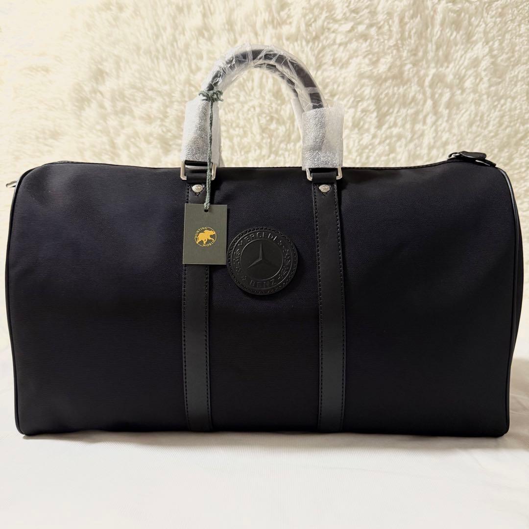 新品 ハンティングワールド メルセデスベンツ コラボ ボストンバッグ 黒