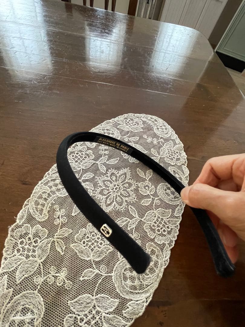 ALEXANDRE DE PARIS 未使用カチューシャ黒