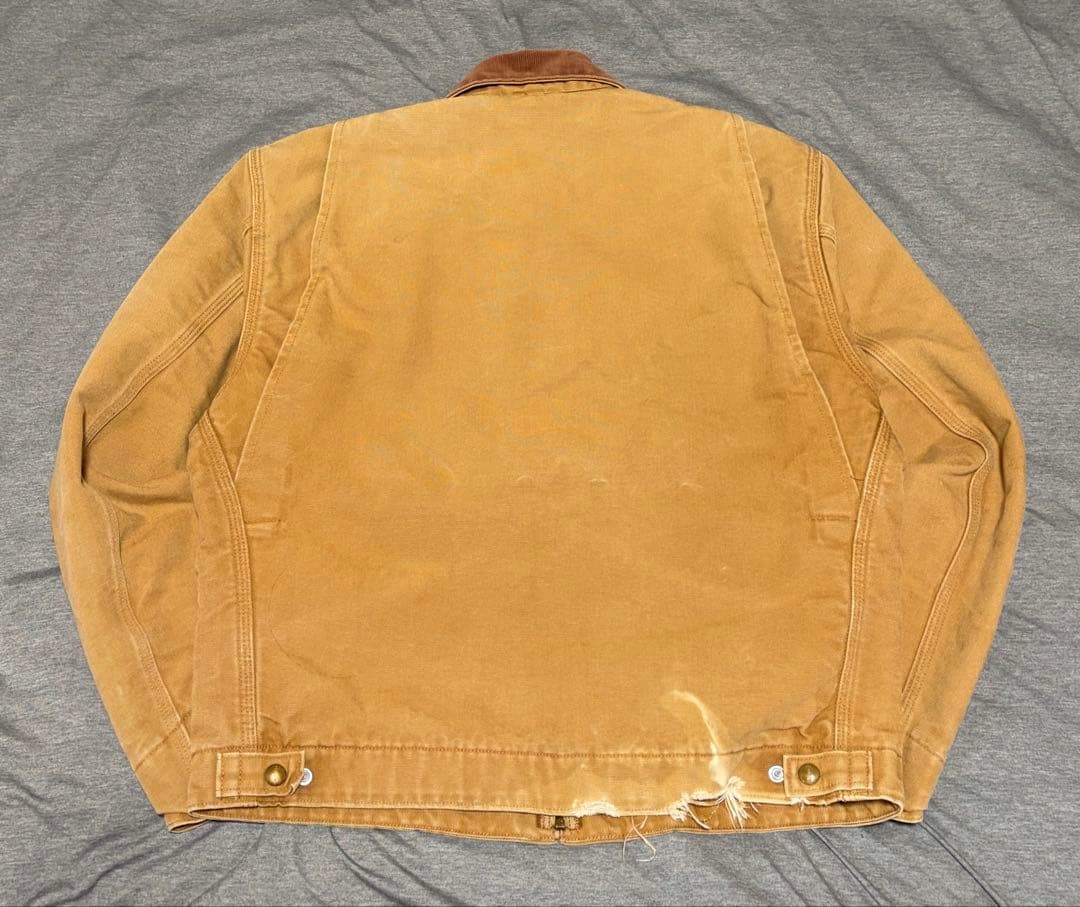 ショート丈00s USA製ブラウンカーハートデ トロイトジャケット M
