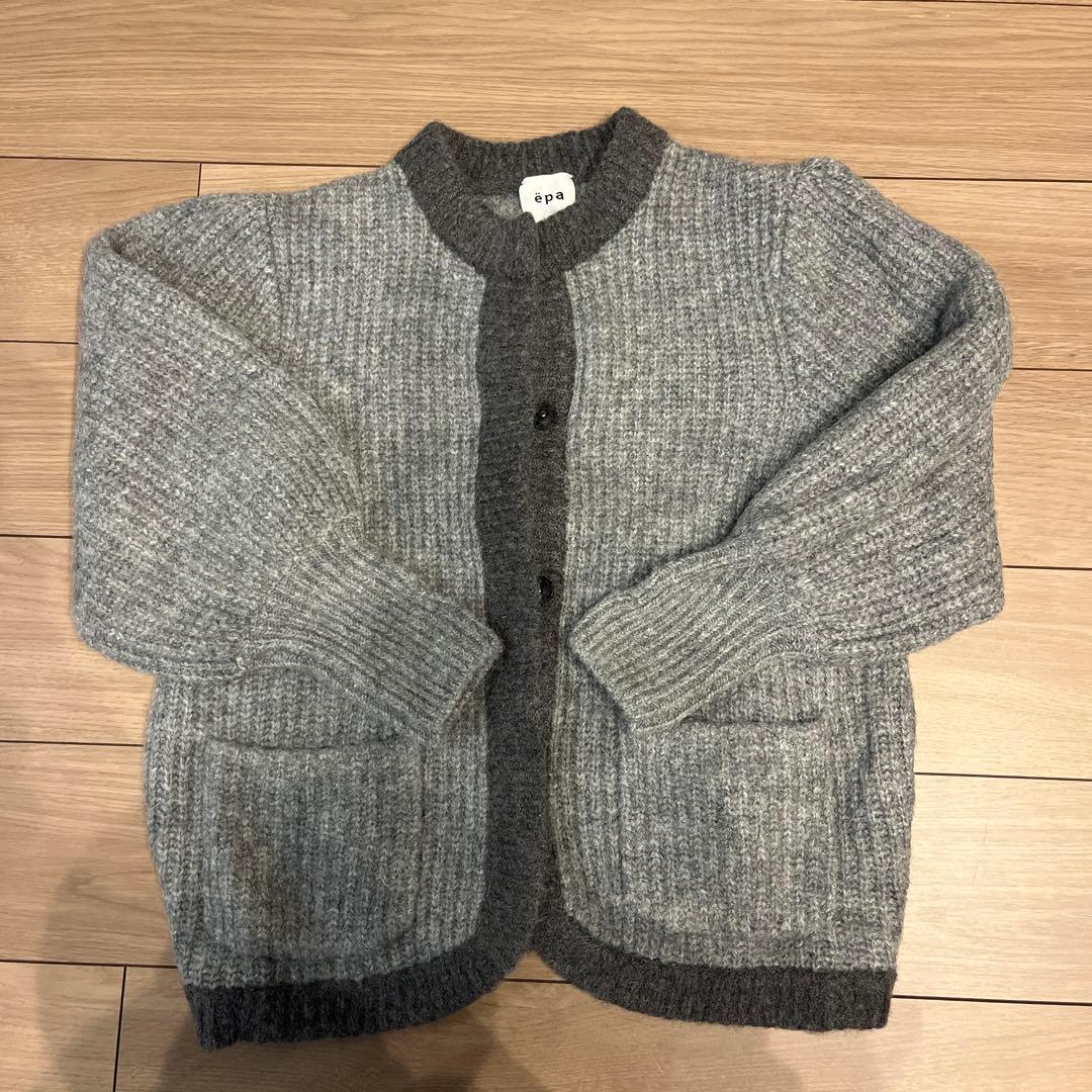 _epa_ グレー カーディガン