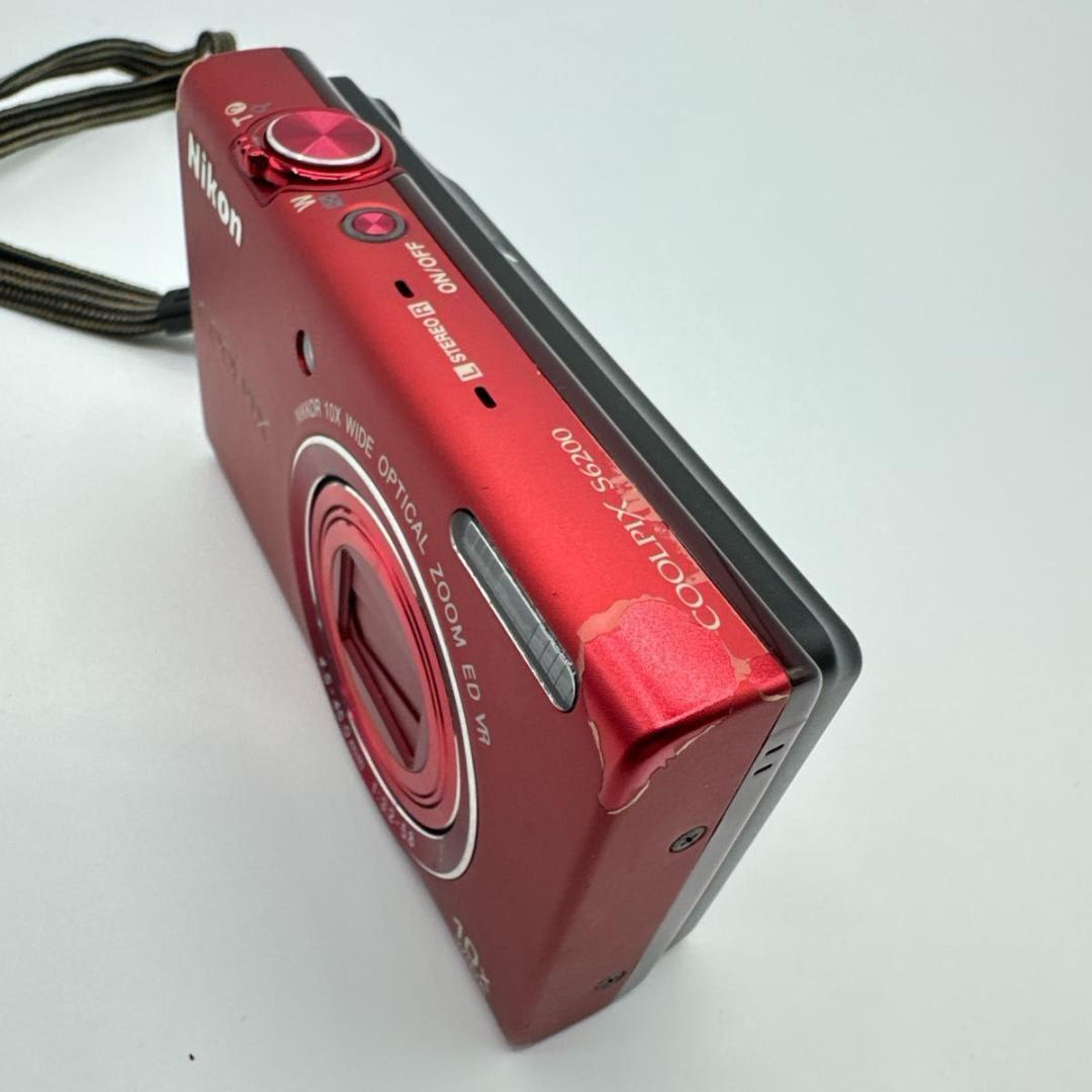 COOLPIX S6200 レッド コンパクトデジタルカメラ NIKON