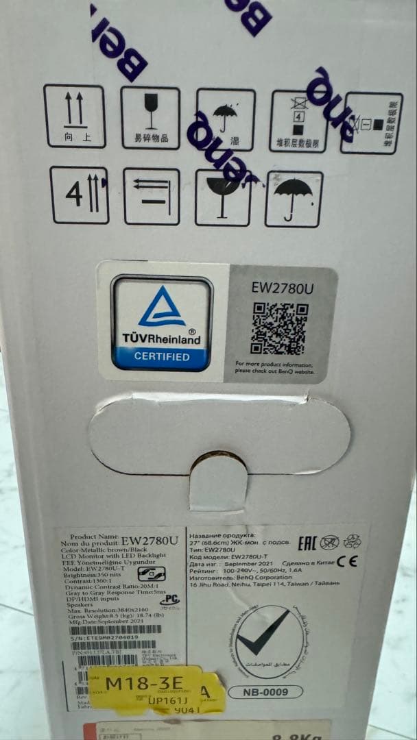 ディスプレイ・モニター本体 BenQ EW2780U