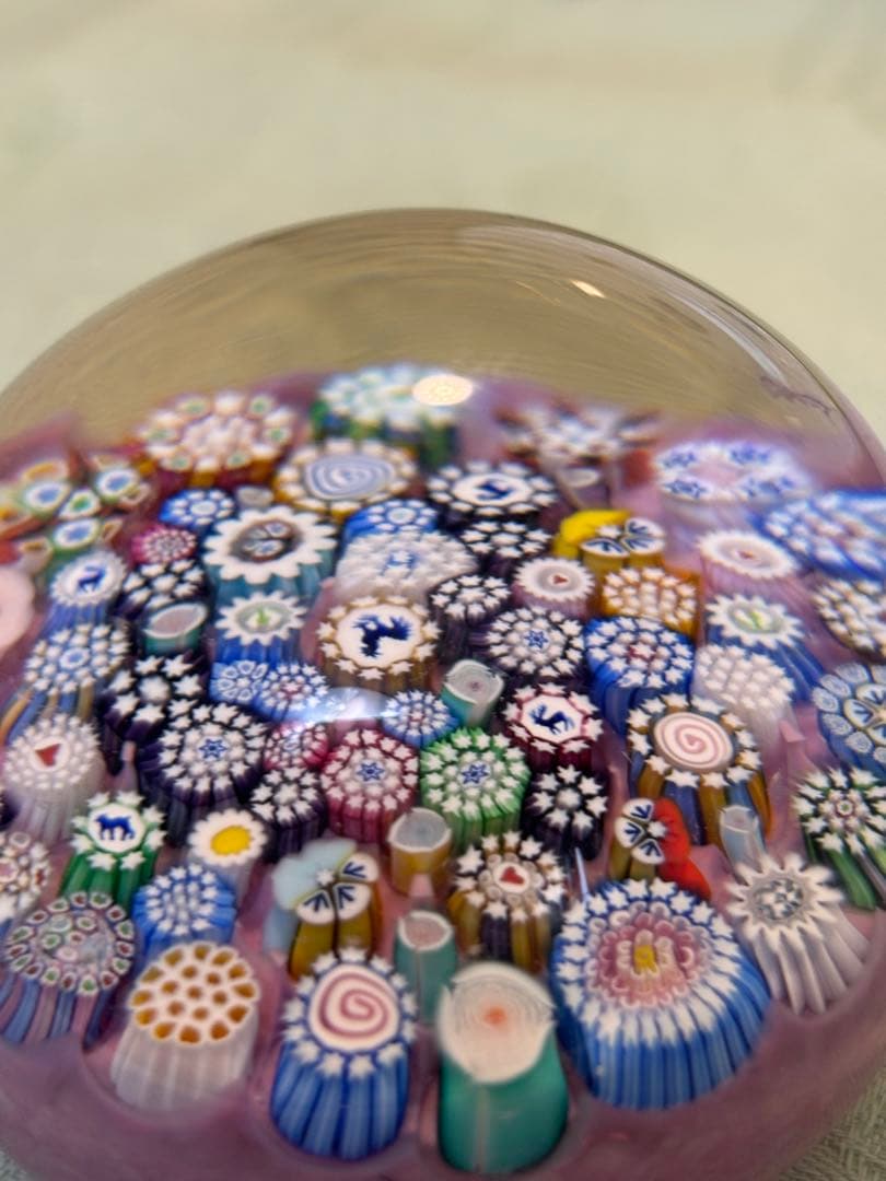 パースシャー　ジョン・ディーコン　ミルフィオリペーパーウェイト