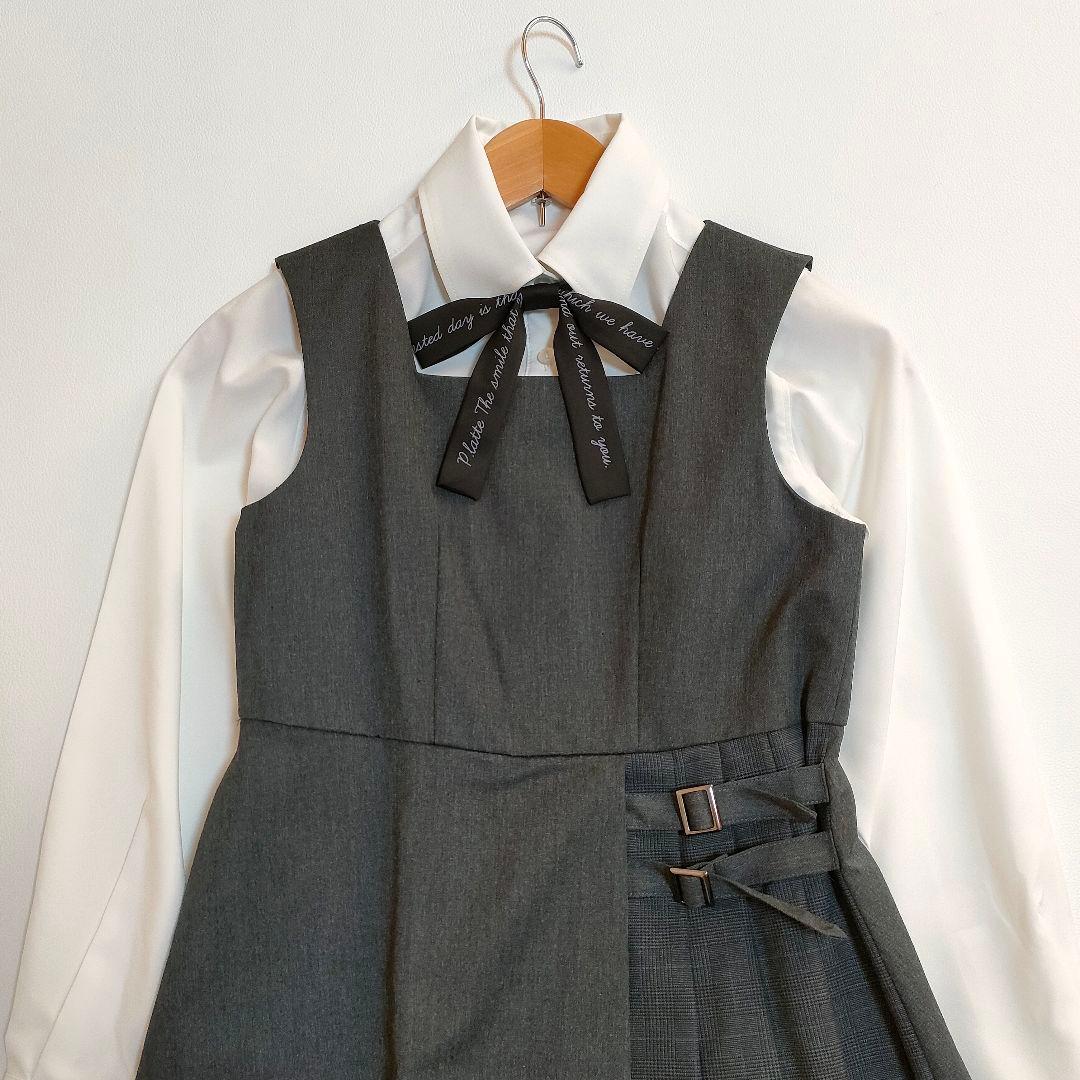 【美品】arisana フォーマルスーツ4点セット　卒服　150 グレー