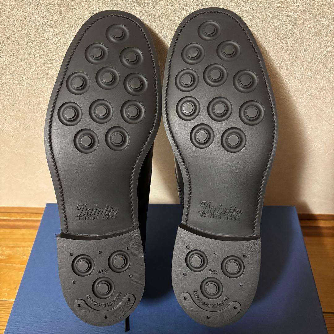 【新品未使用】SANDERS 1128 ブラック 別注ホースハイド 26.5㎝