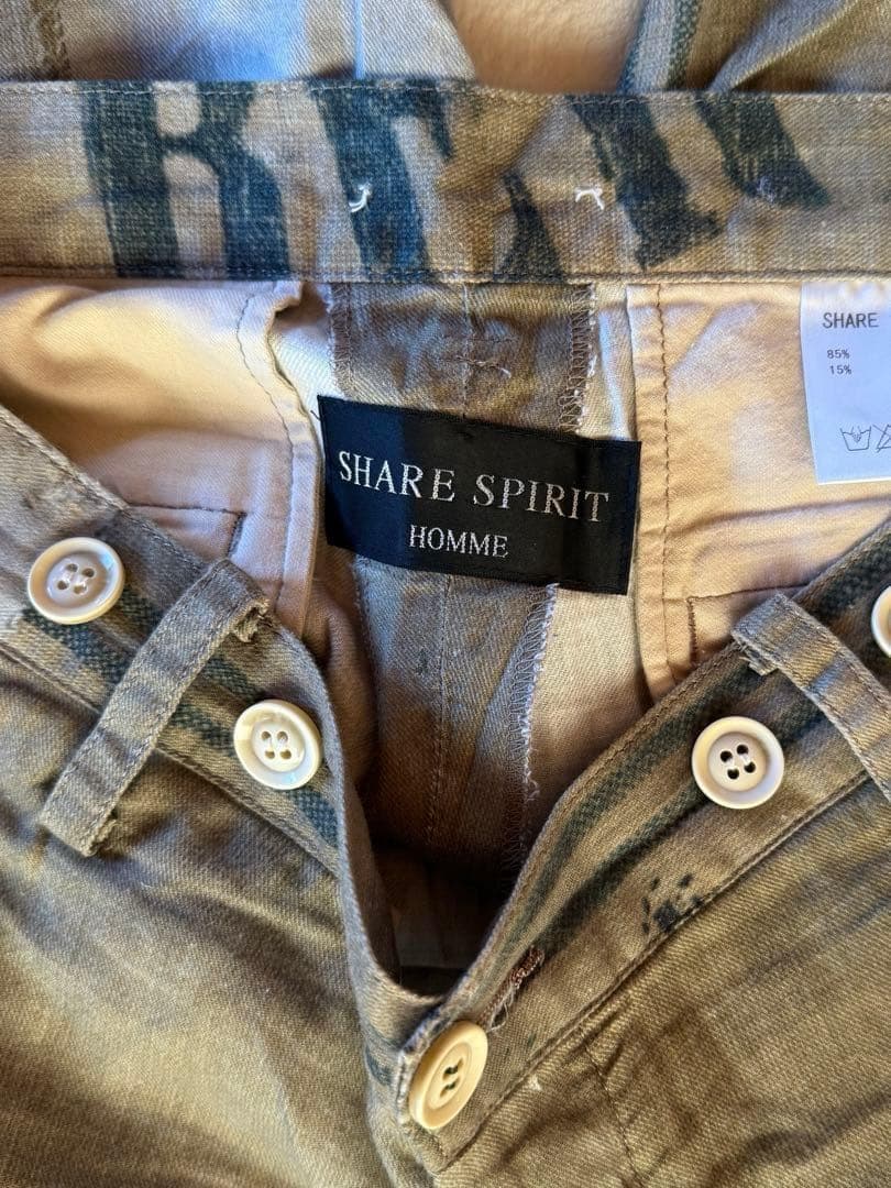 SHARE SPIRIT シェアスピリット オリーブ 　ハーフパンツ