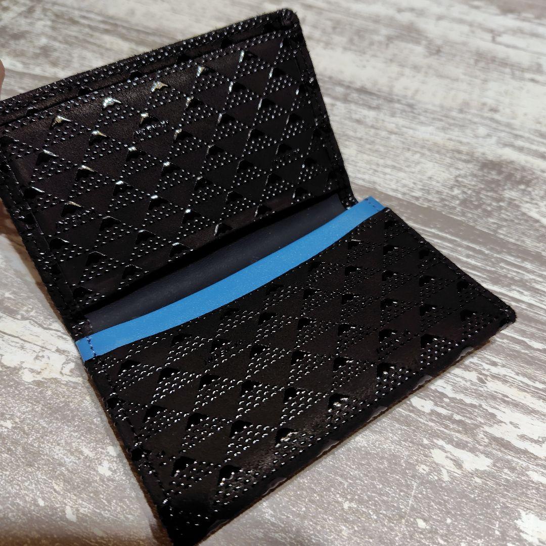 【新品】印傳屋 名刺入れ 富士山柄　ブラック 箱入り INDEN-YA カード入