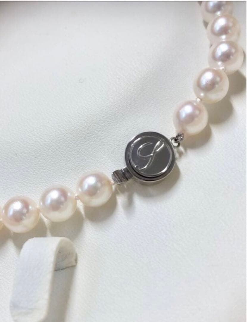 【美品】アコヤ真珠　ネックレス　イヤリング　鑑別書付