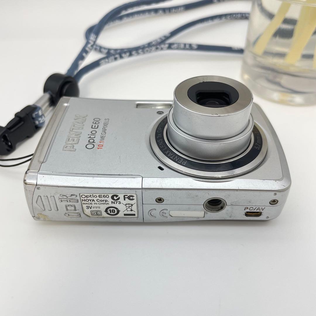 スマホ転送OK✨PENTAX Optio E60✨動作確認済 単三電池 可愛い♪