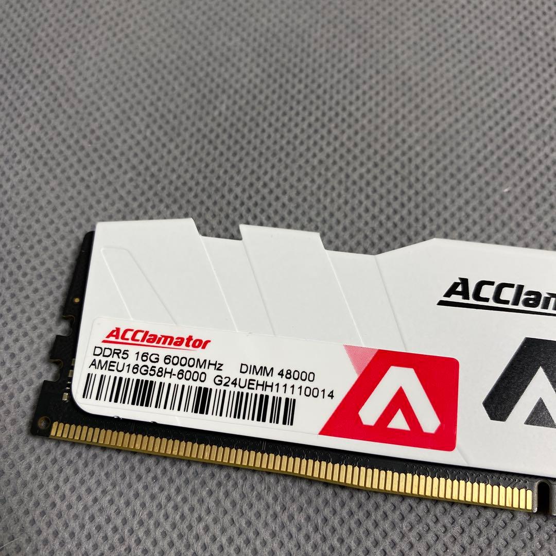 ACClamator DDR5-6000 メモリー 16GB 6000Mhz