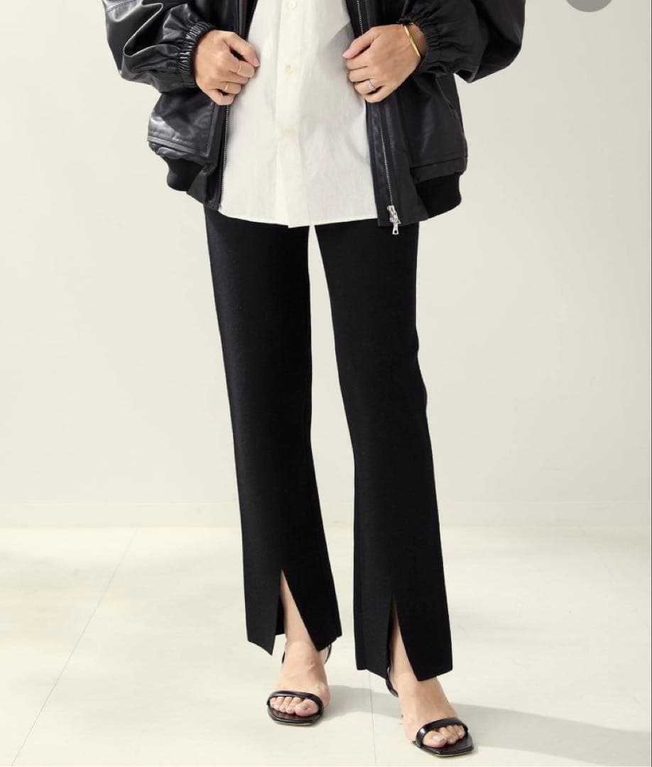 Plage R'IAMスリットニットパンツ 25AW